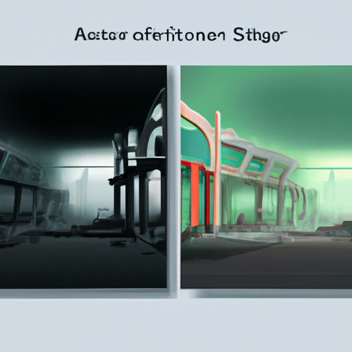 תמונת השוואה לפני ואחרי המציגה נושא מורכב מפושט באמצעות סרטון אנימציה