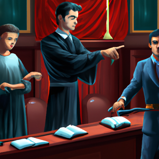 3. תמונה של שני צדדים בסכסוך סוער, כאשר עורך דין מתווך במצב